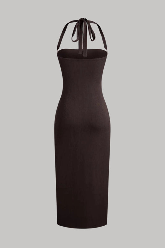 Sleek Ribbed Bodycon Dress