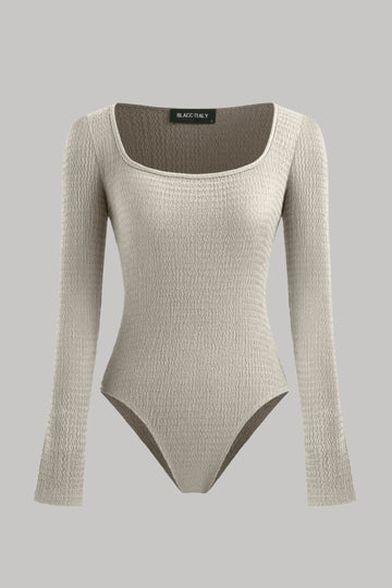 Long Sleeve Square Neck Bodysuit