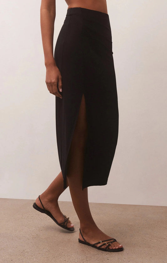 Midi Skirt with Side Slit