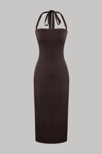 Sleek Ribbed Bodycon Dress