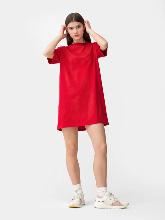 Relaxed and Stylish Soft Cotton T-Shirt Dress