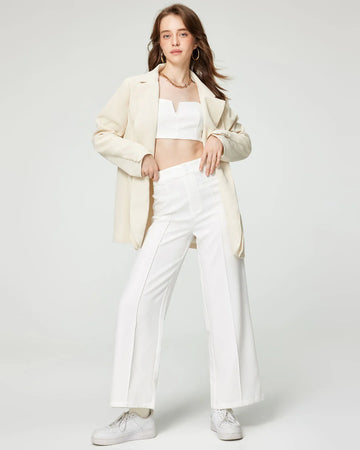 Aesthetics White Top With Trouser