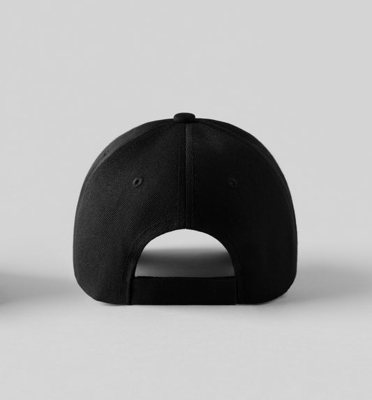 EMBROIDERED LOGO CAP IN BLACK